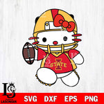 Iowa State Cyclones Hello Kitty sport 11 Svg Eps Dxf Png File, NCAA svg, Digital Download, Instant Download