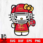 Iowa State Cyclones Hello Kitty sport 6 Svg Eps Dxf Png File, NCAA svg, Digital Download, Instant Download