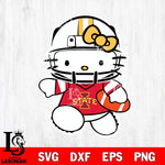 Iowa State Cyclones Hello Kitty sport 8 Svg Eps Dxf Png File, NCAA svg, Digital Download, Instant Download