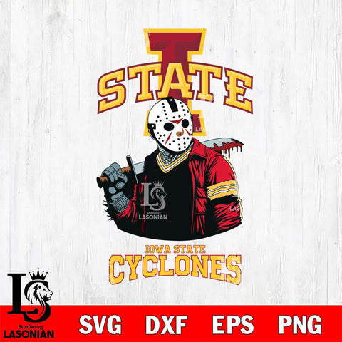 Iowa State Cyclones Jason Voorhees 10 Svg Eps Dxf Png File, Digital Download