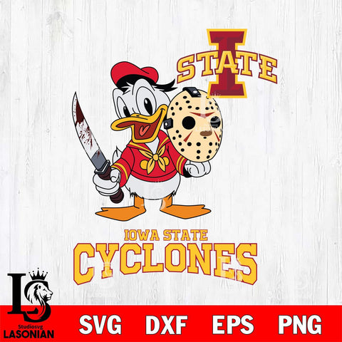 Iowa State Cyclones Jason Voorhees 12 Svg Eps Dxf Png File, Digital Download