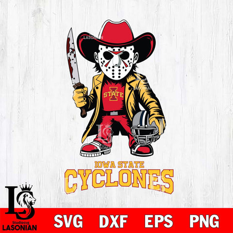 Iowa State Cyclones Jason Voorhees 3 Svg Eps Dxf Png File, Digital Download