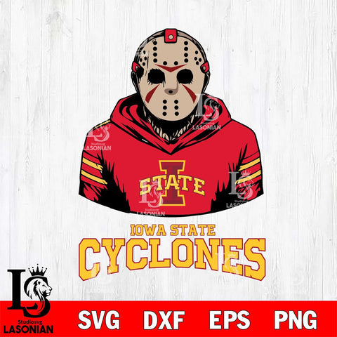 Iowa State Cyclones Jason Voorhees 4 Svg Eps Dxf Png File, Digital Download