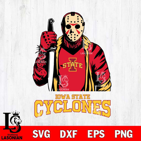 Iowa State Cyclones Jason Voorhees 6 Svg Eps Dxf Png File, Digital Download