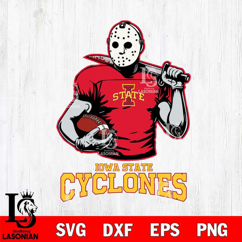 Iowa State Cyclones Jason Voorhees 9 Svg Eps Dxf Png File, Digital Download