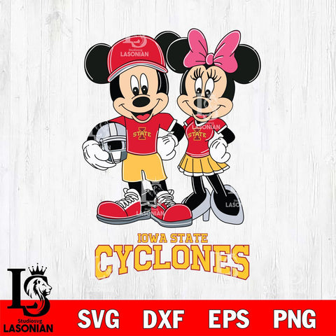 Iowa State Cyclones Mickey Minnie Mouse Helmet Svg Eps Dxf Png File, NCAA svg , File Cut , Digital Download , Instant Download, Cut Svg Files