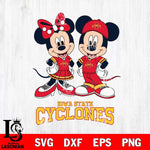 Iowa State Cyclones Mickey Minnie Mouse rugby ball Svg Eps Dxf Png File, NCAA svg , File Cut , Digital Download , Instant Download, Cut Svg Files