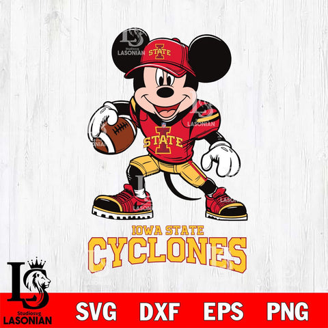 Iowa State Cyclones Mikey Mouse Disney, Svg Eps Dxf Png File, Digital Download