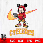 Iowa State Cyclones Mikey Mouse Disney NIKE, Svg Eps Dxf Png File, Digital Download