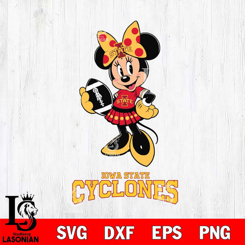 Iowa State Cyclones Minnie Mouse, Svg Eps Dxf Png File, Digital Download