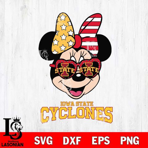 Iowa State Cyclones Minnie Mouse Love 2, Svg Eps Dxf Png File, Digital Download