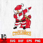 Iowa State Cyclones Santa Claus Ugly Svg dxf eps png pdf file,NCAA svg,Digital Download,Cricut file