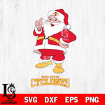 Iowa State Cyclones Santa claus Svg dxf eps png pdf file,NCAA svg,Digital Download,Cricut file