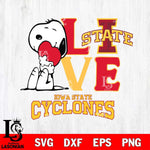 Iowa State Cyclones Snoopy Sport 10 Svg Eps Dxf Png File, Digital Download