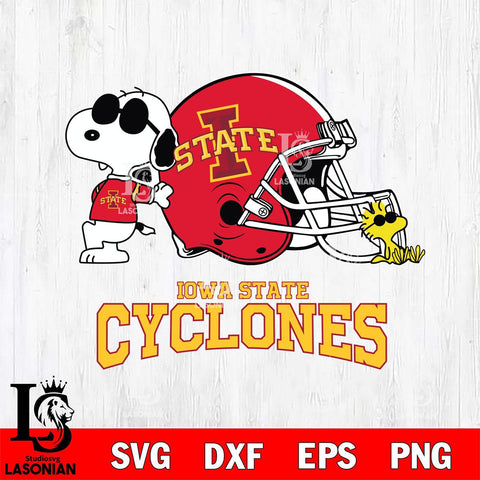 Iowa State Cyclones Snoopy Sport 2 Svg Eps Dxf Png File, Digital Download