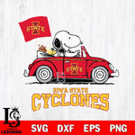 Iowa State Cyclones Snoopy Sport 5 Svg Eps Dxf Png File, Digital Download