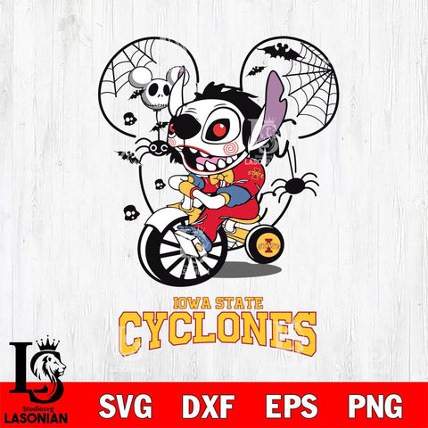 Iowa State Cyclones Stitch Jigsaws Halloween Svg Eps Dxf Png File, Digital Download, Instant Download