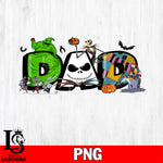 Jack Skellington Dad png file, Digital Download, Instant Download