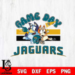 Jacksonville Jaguars Bluey & Bingo 9 Svg Eps Dxf Png File, NFL svg, Digital Download, Instant Download