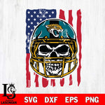 Jacksonville Jaguars American Skull Helmet Svg Eps Dxf Png File, Digital Download, Instant Download