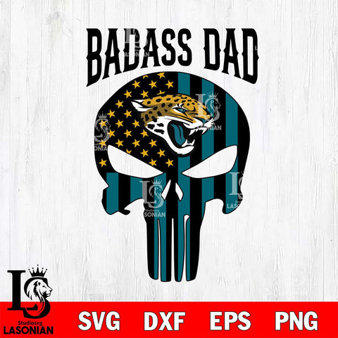 Jacksonville Jaguars Badass Dad Svg Eps Dxf Png File, Digital Download, Instant Download