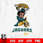 Jacksonville Jaguars Beauty Black Fan Girl Football Svg Eps Dxf Png File, Digital Download, Instant Download