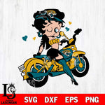 Jacksonville Jaguars Betty Boop And Badass Motor Svg Eps Dxf Png File, Digital Download, Instant Download