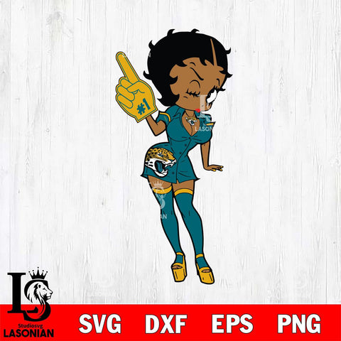 Jacksonville Jaguars Betty Boop Cheering SVG Svg Eps Dxf Png File, Digital Download, Instant Download