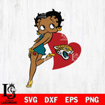 Jacksonville Jaguars Betty Boop Girl Love SVG Svg Eps Dxf Png File, Digital Download, Instant Download