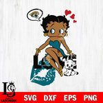 Jacksonville Jaguars Betty Boop Love SVG 2 Svg Eps Dxf Png File, Digital Download, Instant Download