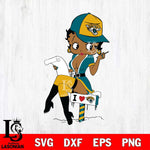 Jacksonville Jaguars Betty Boop Sexy Fan SVG Svg Eps Dxf Png File, Digital Download, Instant Download