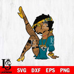 Jacksonville Jaguars Betty Boop Tattoo Girl SVG Svg Eps Dxf Png File, Digital Download, Instant Download