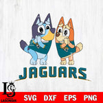 Jacksonville Jaguars Bluey & Bingo 5 Svg Eps Dxf Png File, NFL svg, Digital Download, Instant Download