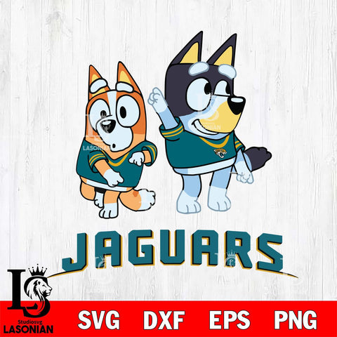 Jacksonville Jaguars Bluey Chilli Mode Dance Svg Eps Dxf Png File, Digital Download, Instant Download