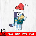 Jacksonville Jaguars Bluey Christmas Svg Eps Dxf Png File, Digital Download, Instant Download