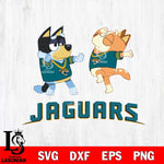 Jacksonville Jaguars Bluey Dance Svg Eps Dxf Png File, Digital Download, Instant Download