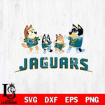 Jacksonville Jaguars Bluey Dance Squats Svg Eps Dxf Png File, Digital Download, Instant Download