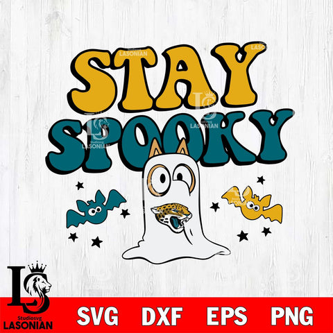 Jacksonville Jaguars Bluey Halloween Stay Spooky Svg Eps Dxf Png File, Digital Download, Instant Download