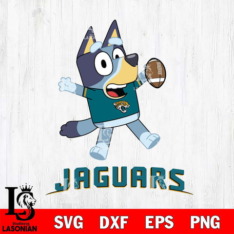 Jacksonville Jaguars Bluey Sport Football Cricut Files,Bluey Svg file,Digital Download ,Instant Download