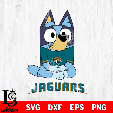 Jacksonville Jaguars Bluey Styles Football Cricut Files,Bluey Svg file,Digital Download ,Instant Download