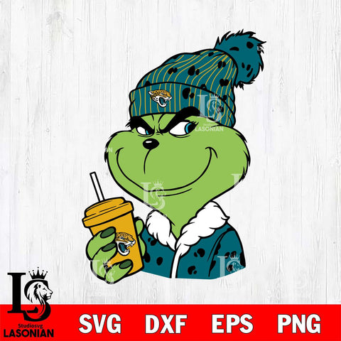 Jacksonville Jaguars Boujee Grinch 3 Svg Eps Dxf Png File, Digital Download, Instant Download