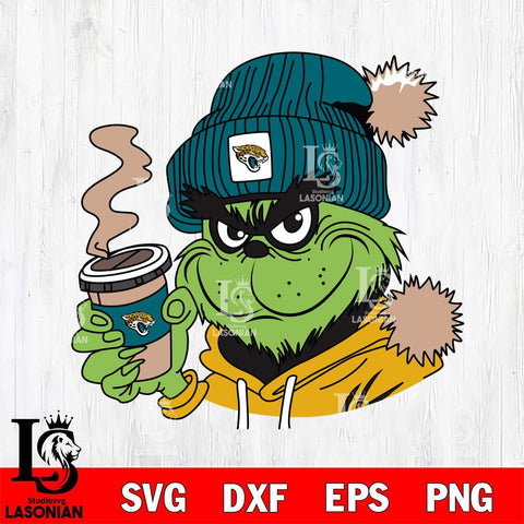 Jacksonville Jaguars Boujee Grinch 4 Svg Eps Dxf Png File, Digital Download, Instant Download