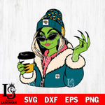 Jacksonville Jaguars Boujee Grinch 9 Svg Eps Dxf Png File, Digital Download, Instant Download