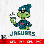 Jacksonville Jaguars Boujee Grinch Heart Christmas Svg Eps Dxf Png File,Cricut svg files, Digital Download, Instant Download