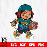 Jacksonville Jaguars Chucky Horror 10 Svg Eps Dxf Png File, NFL svg, Digital Download, Instant Download