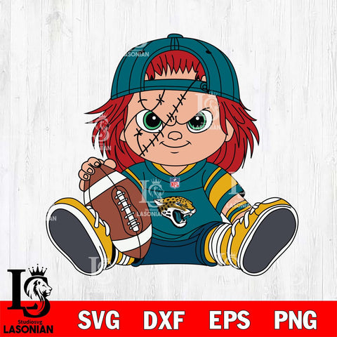 Jacksonville Jaguars Chucky Horror 11 Svg Eps Dxf Png File, NFL svg, Digital Download, Instant Download