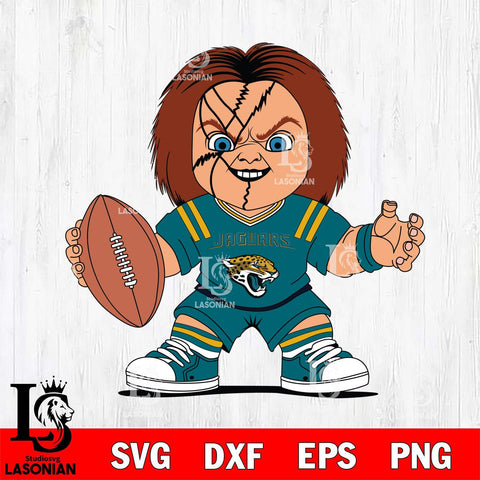 Jacksonville Jaguars Chucky Horror 2 Svg Eps Dxf Png File, NFL svg, Digital Download, Instant Download