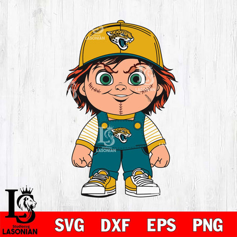 Jacksonville Jaguars Chucky Horror Svg Eps Dxf Png File, NFL svg, Digital Download, Instant Download