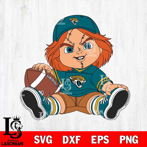 Jacksonville Jaguars Chucky Horror 8 Svg Eps Dxf Png File, NFL svg, Digital Download, Instant Download