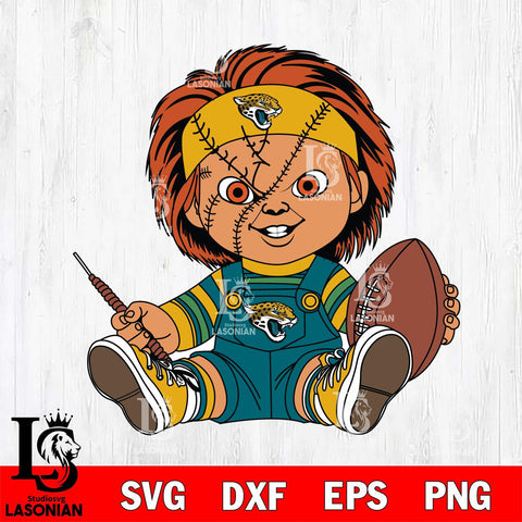 Jacksonville Jaguars Chucky Horror 9 Svg Eps Dxf Png File, NFL svg, Digital Download, Instant Download